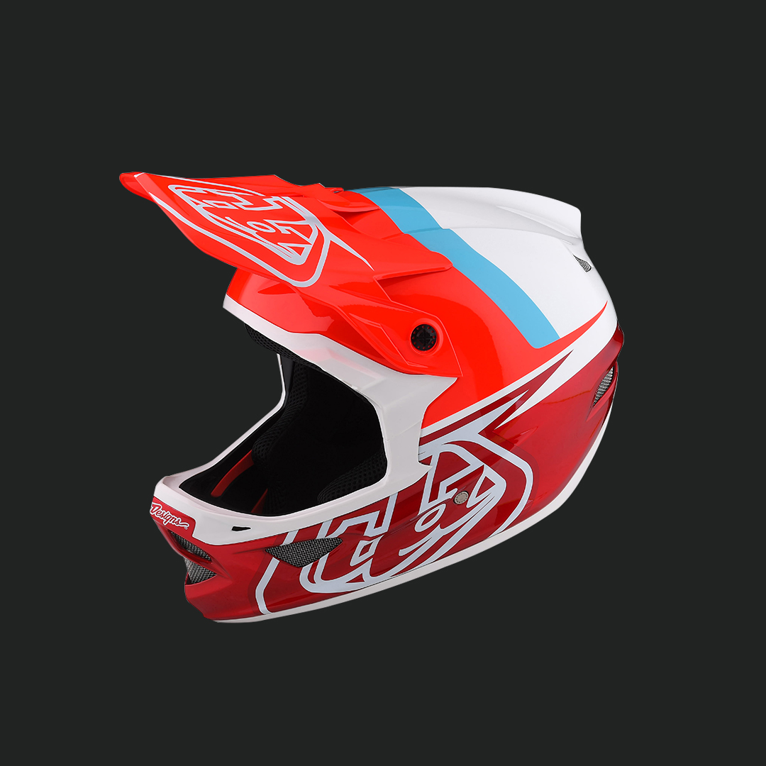 D3 Fiberlite helmet slant red