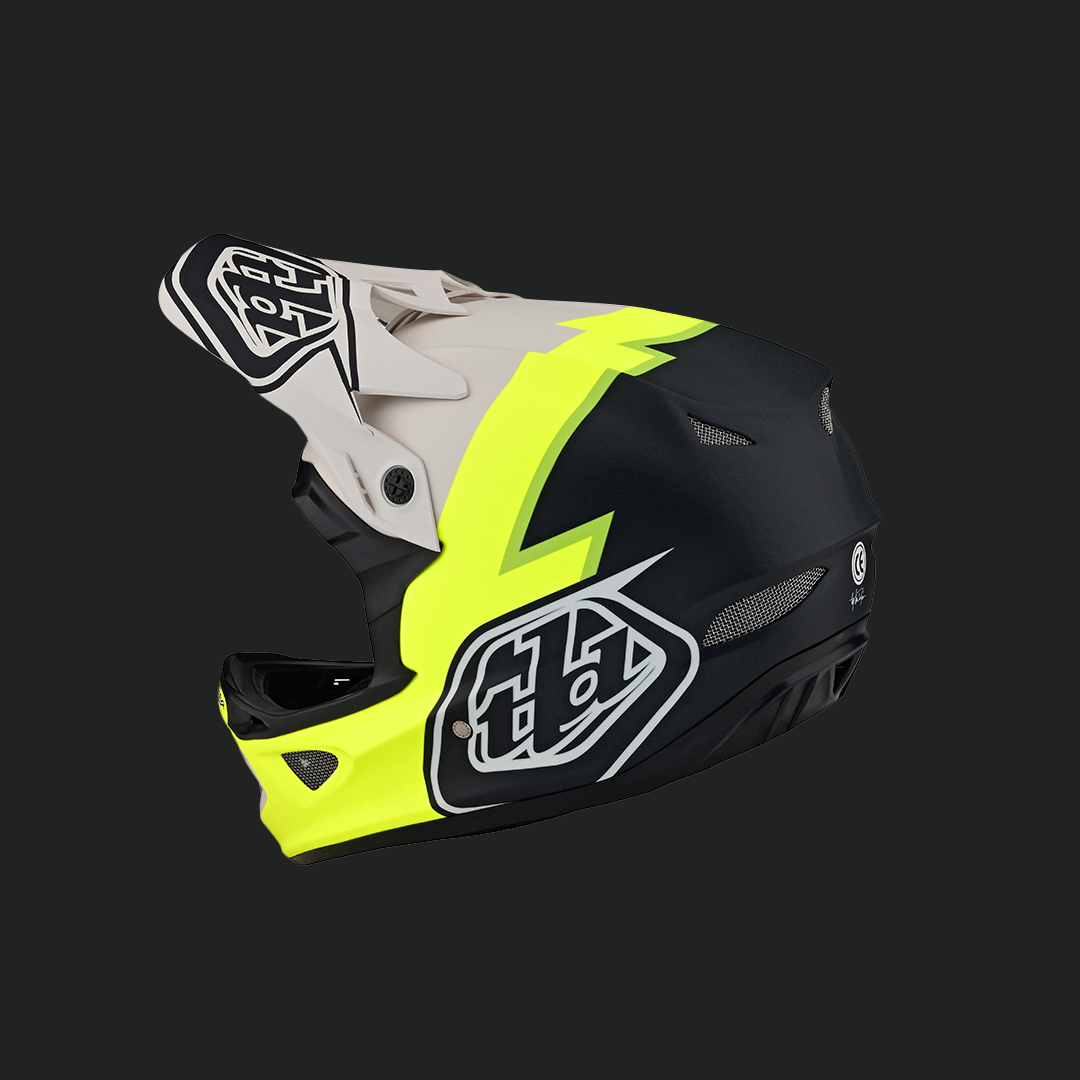 D3 Fiberlite helmet vlot flow yellow