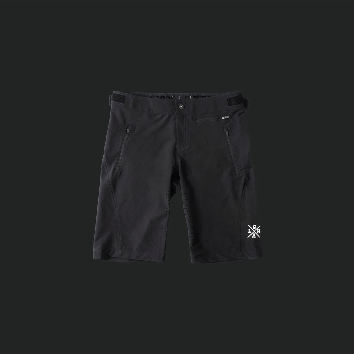 LR-MTSX-2201-1 Loose Riders C/S Evo Black Shorts