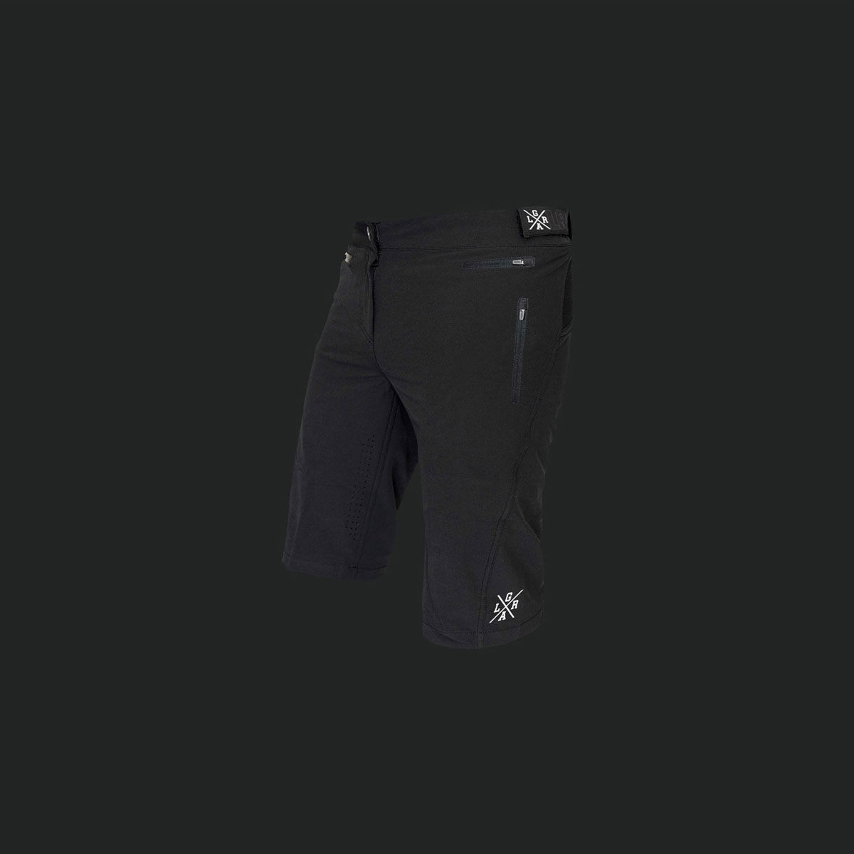 LR-MTSX-2201-4 Loose Riders C/S Evo Black Shorts