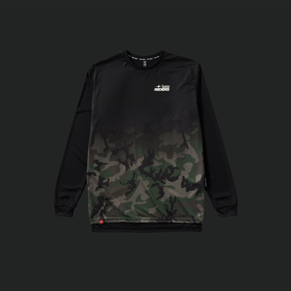 LR-TMJL-2517-1 Loose Riders Ess. Dipped Camo Long Sleeve Jersey